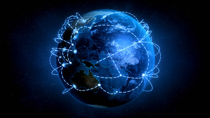 全球科技网络信息传播转动高清视频素材 Growing Global Network